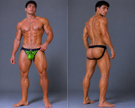 Snakeskin & Leopard Print Jockstrap – 4 Colours | M–2XL | Polyester & Mesh