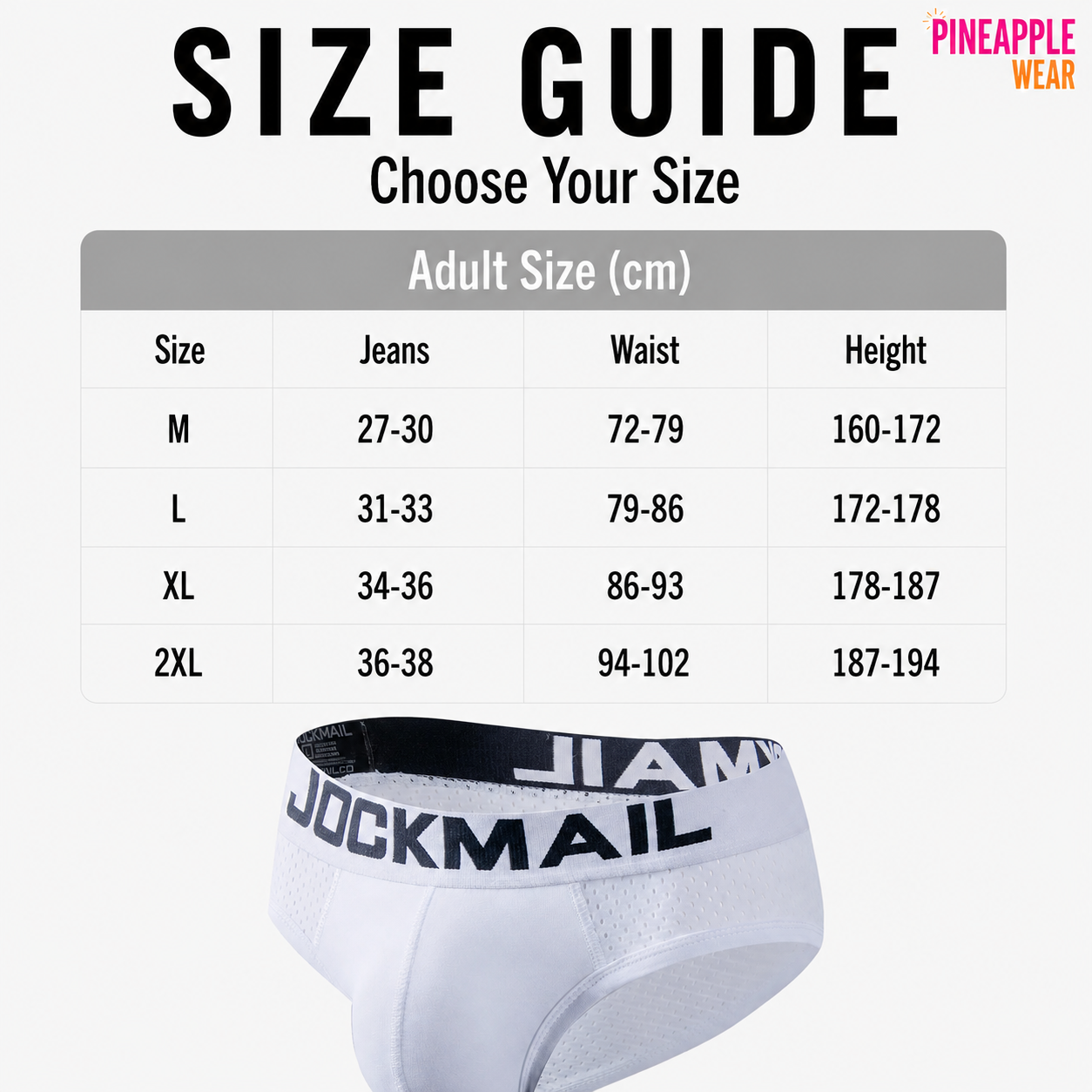 Essential Brief β Black & White | Mβ2XL | Nylon & Lycra