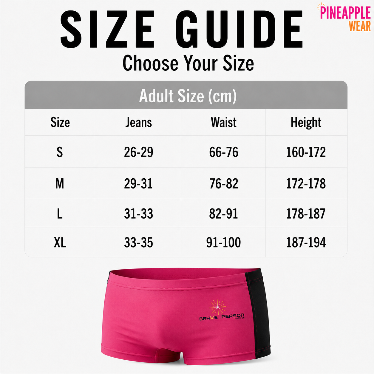 Swim Short – 4 Colours | S–L | Nylon & Lycra