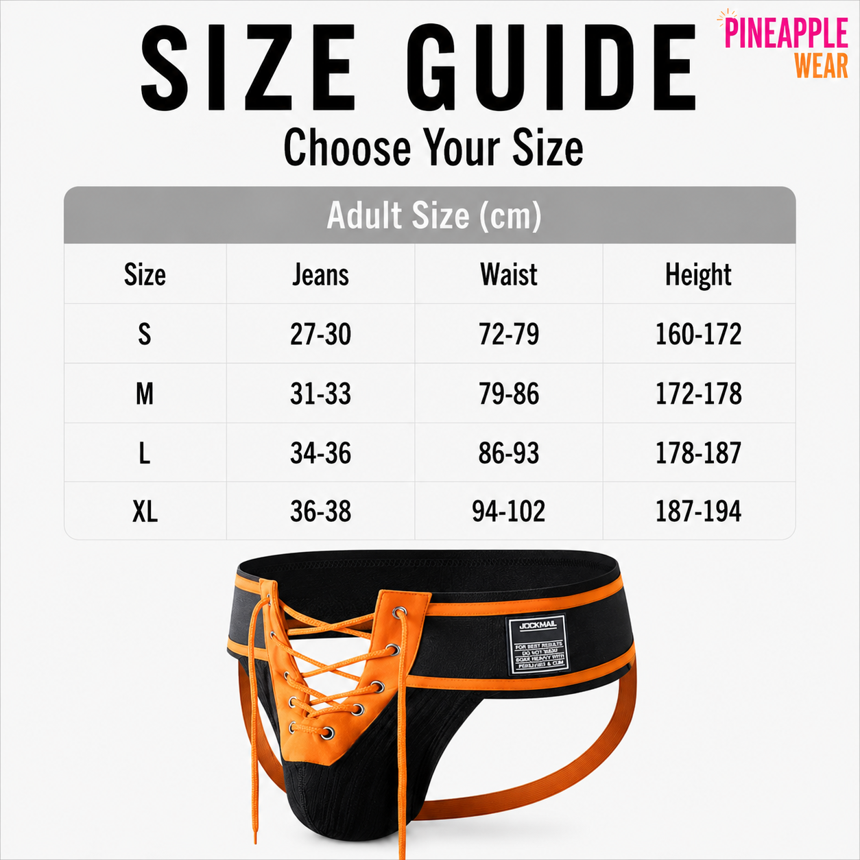Lace-Up Jockstrap – 6 Colours | M–XL | Cotton & Lycra