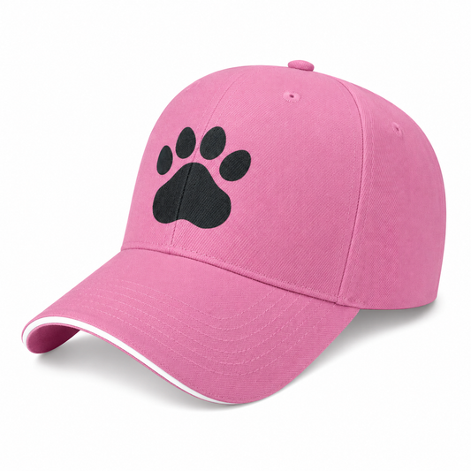 Dog Paw Snapback Cap – 8 Colours | One Size | 100% Cotton