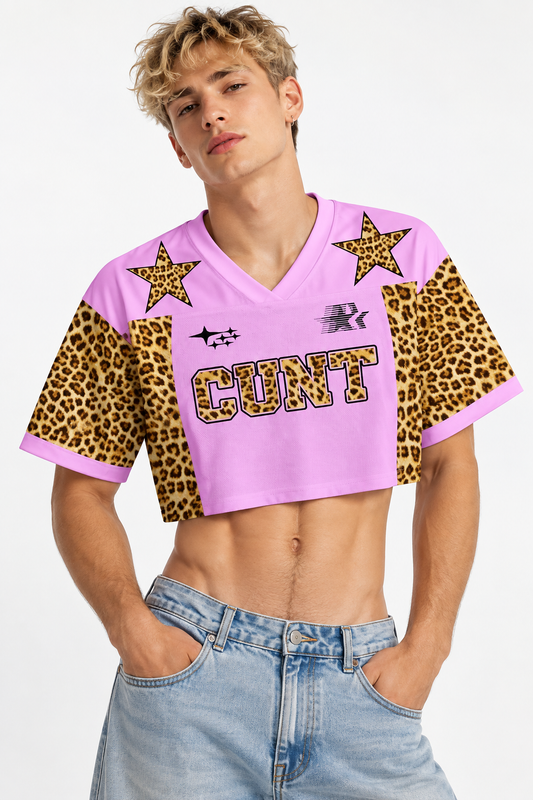3D Print Mesh Crop Top – Cunt | S–4XL | 100% Polyester