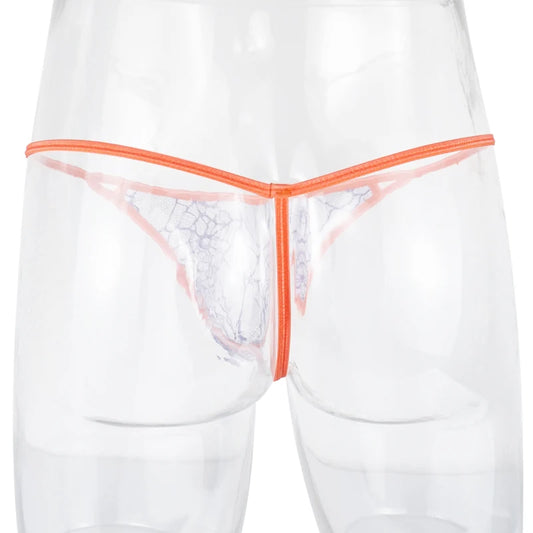 Men's Spider Mesh Transparent Thong – Sexy G-String Jockstrap Underwear | S–XL