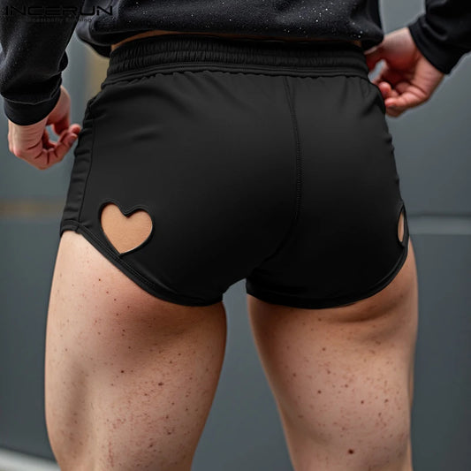 Men's Hollow-Out Heart Shorts – Sexy Oversize Streetwear | S–5XL