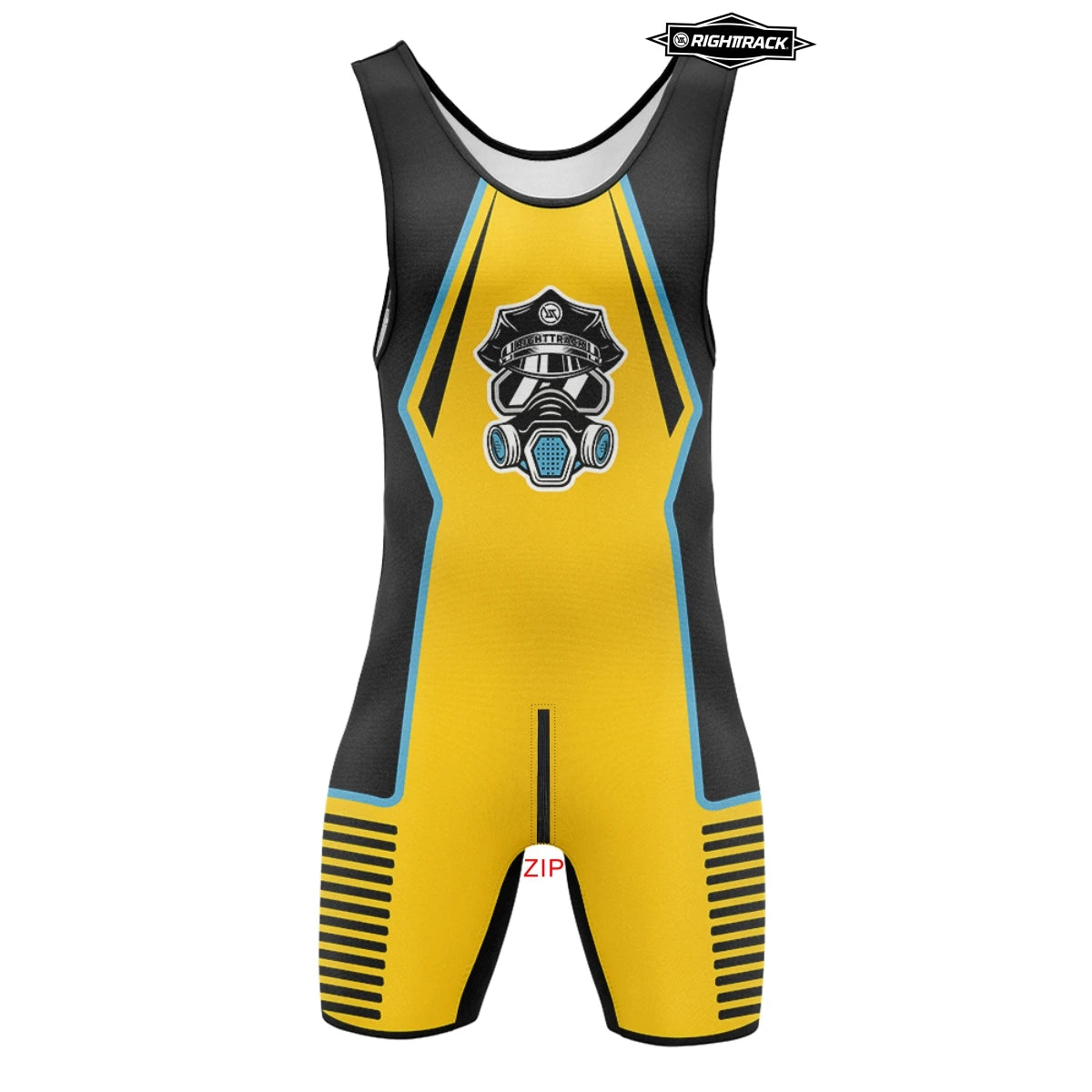 Zipper Bodysuit Singlet – 12 Colours | S–5XL | Polyester
