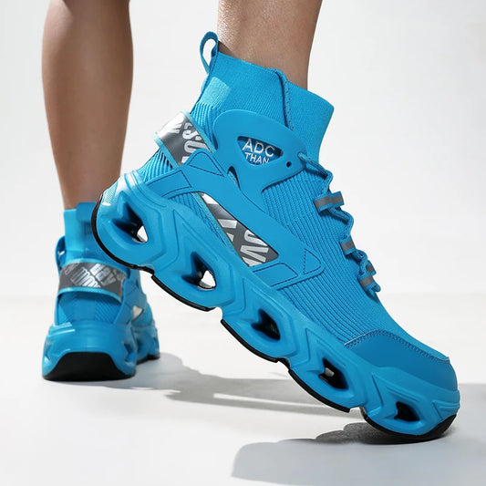 Geometric Fabric Sneaker | Lightweight EVA | Blue | EU 39β46