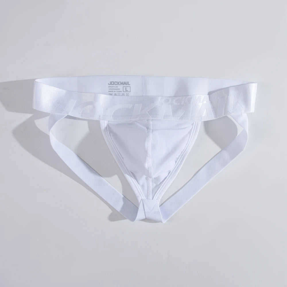 Sheer Mesh Jockstrap – Black, Pink & White | M–2XL | Nylon & Mesh