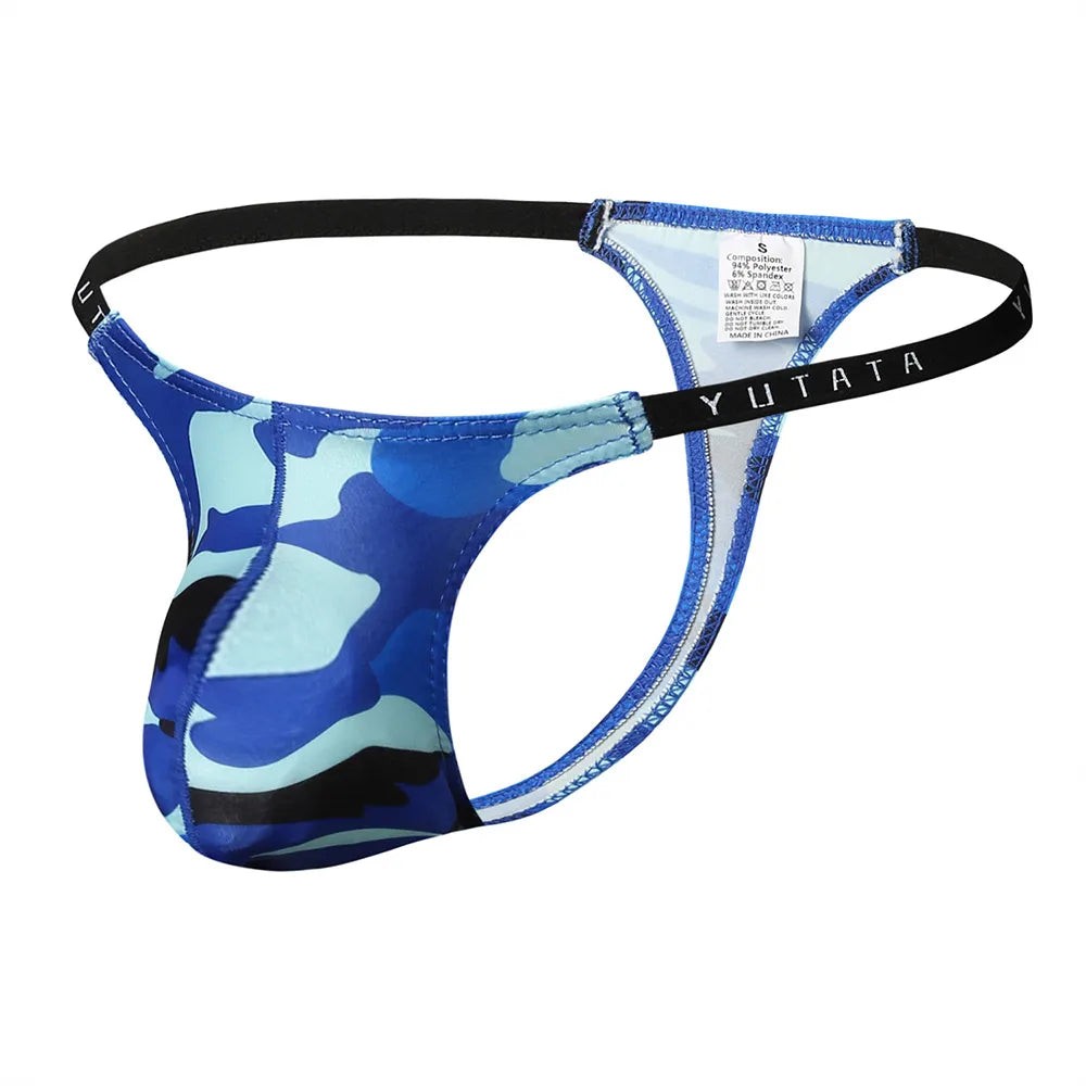 Silksoft Camouflage Thong – Brown, Blue, Green & Army Green | S–XL | 1, 3 & 6-Pack