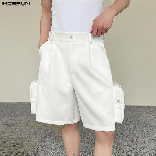 Men's Wide Leg Shorts – Loose Button Fly Casual Summer Streetwear | S–5XL
