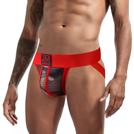 Camo Mesh Jockstrap – 6 Colours | M–2XL | Polyester & Lycra