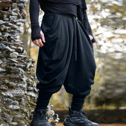 Solid Colour Harem Pants | Drawstring | 3 Colours | S–5XL