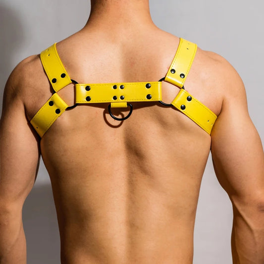 D.M. Faux Leather Body Harness