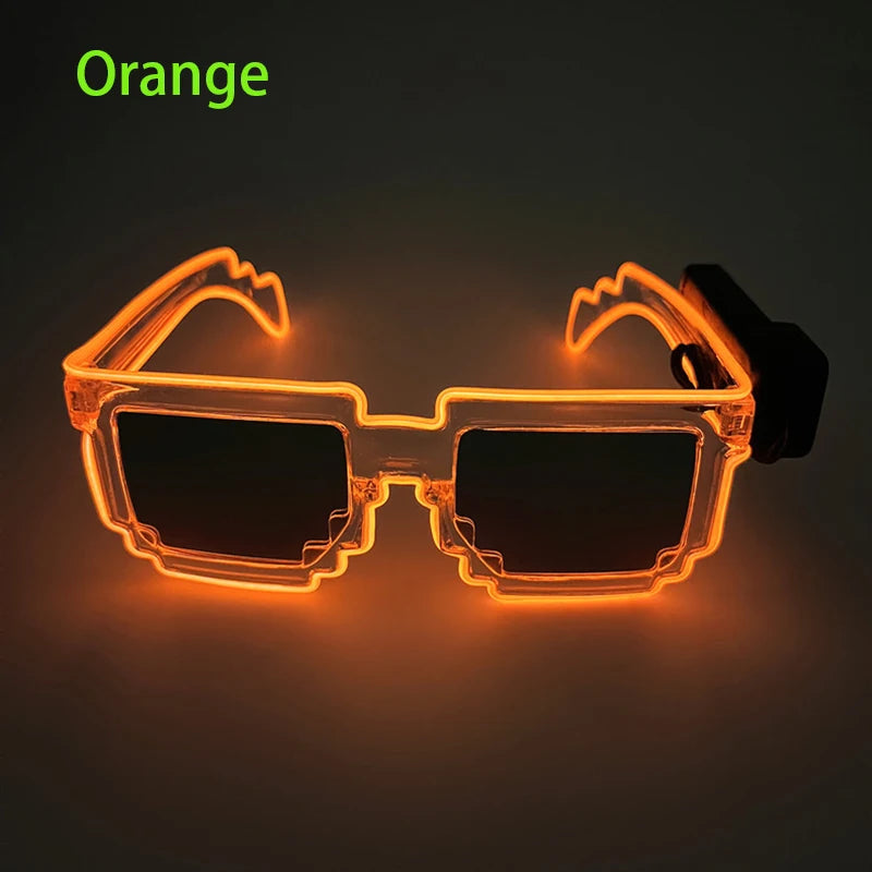 LED Light-Up Party Glasses – 9 Colours | One Size | Plastic