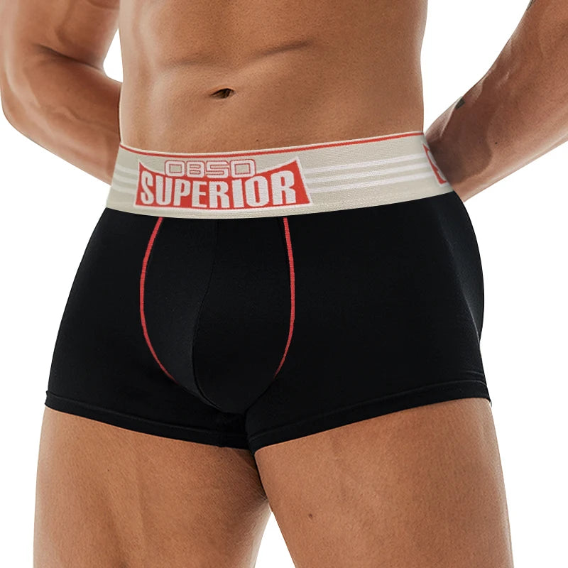 Superior Boxer Short β White, Red & Blue | Mβ2XL | Cotton & Lycra