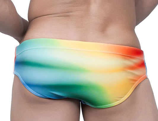 Swimbrief Gradient – Pink & Green | M–XXL