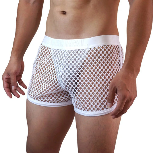 Mesh Low-Waist Boxer Jockstrap – 4 Colours | M–XL | Nylon & Elastane