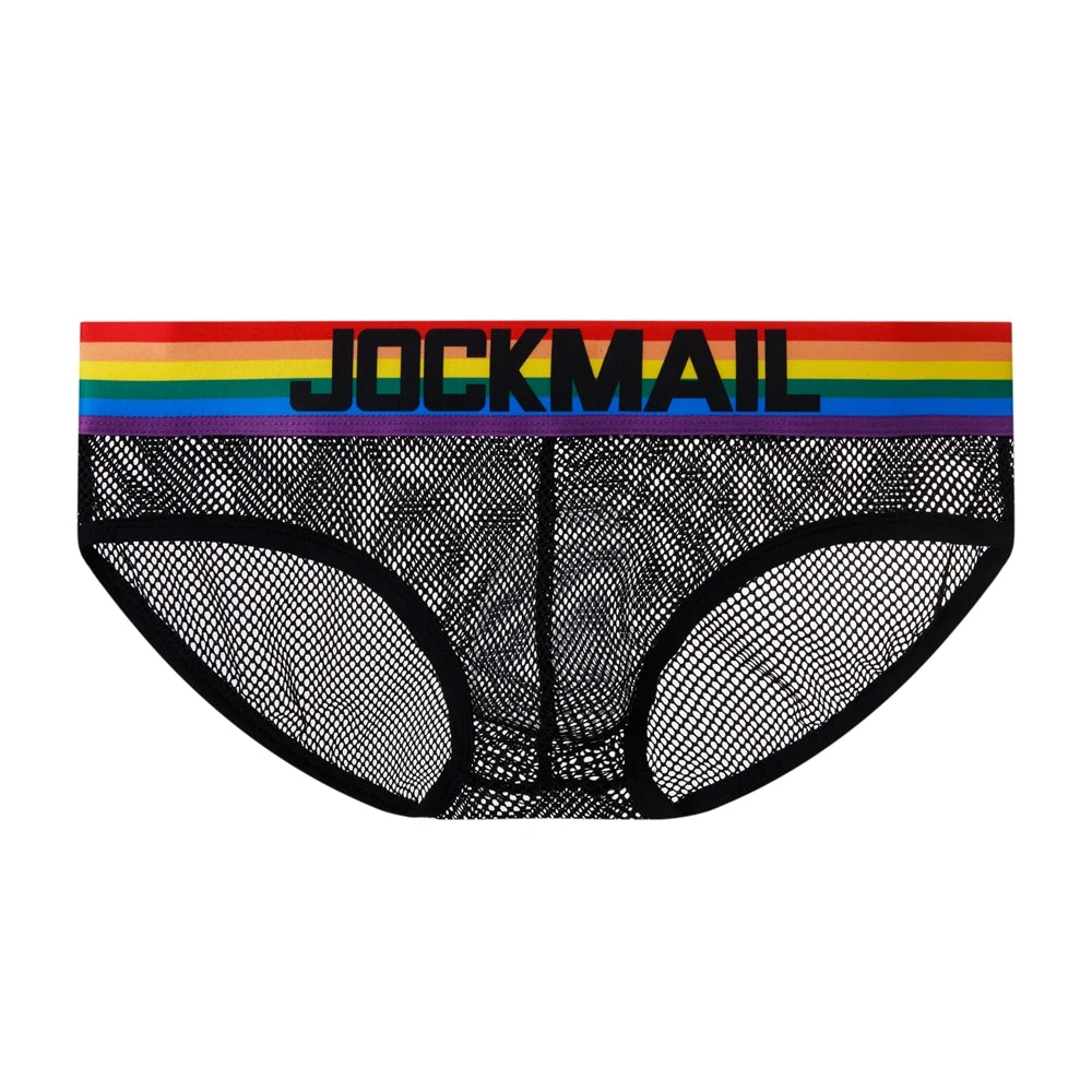 Jockmail Rainbow Elastic Harness with Jockstrap