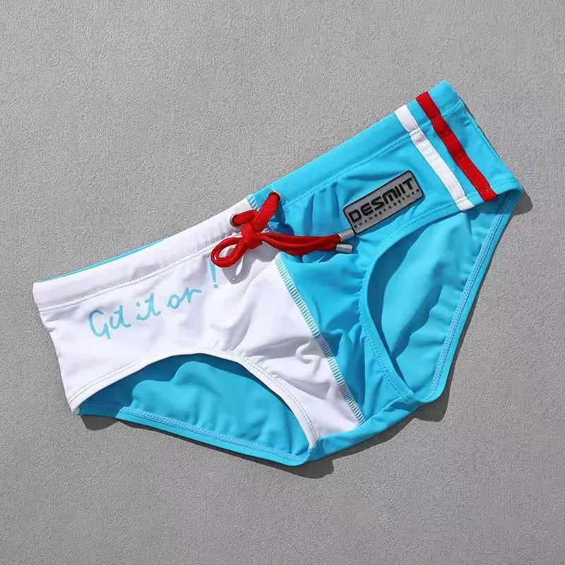 Colour Block Swim Brief – 4 Colours | M–2XL | Polyester & Elastane