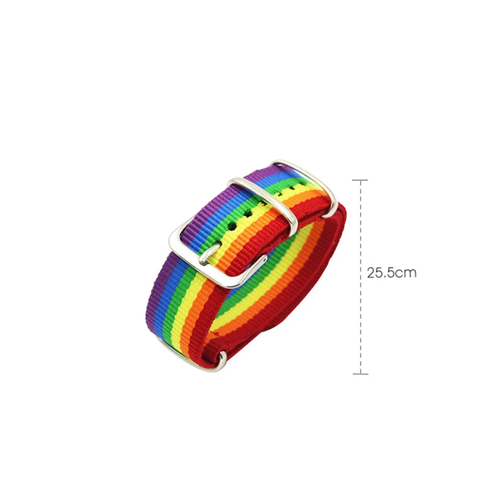 Rainbow Pride Bracelet – Adjustable | Nylon | Unisex