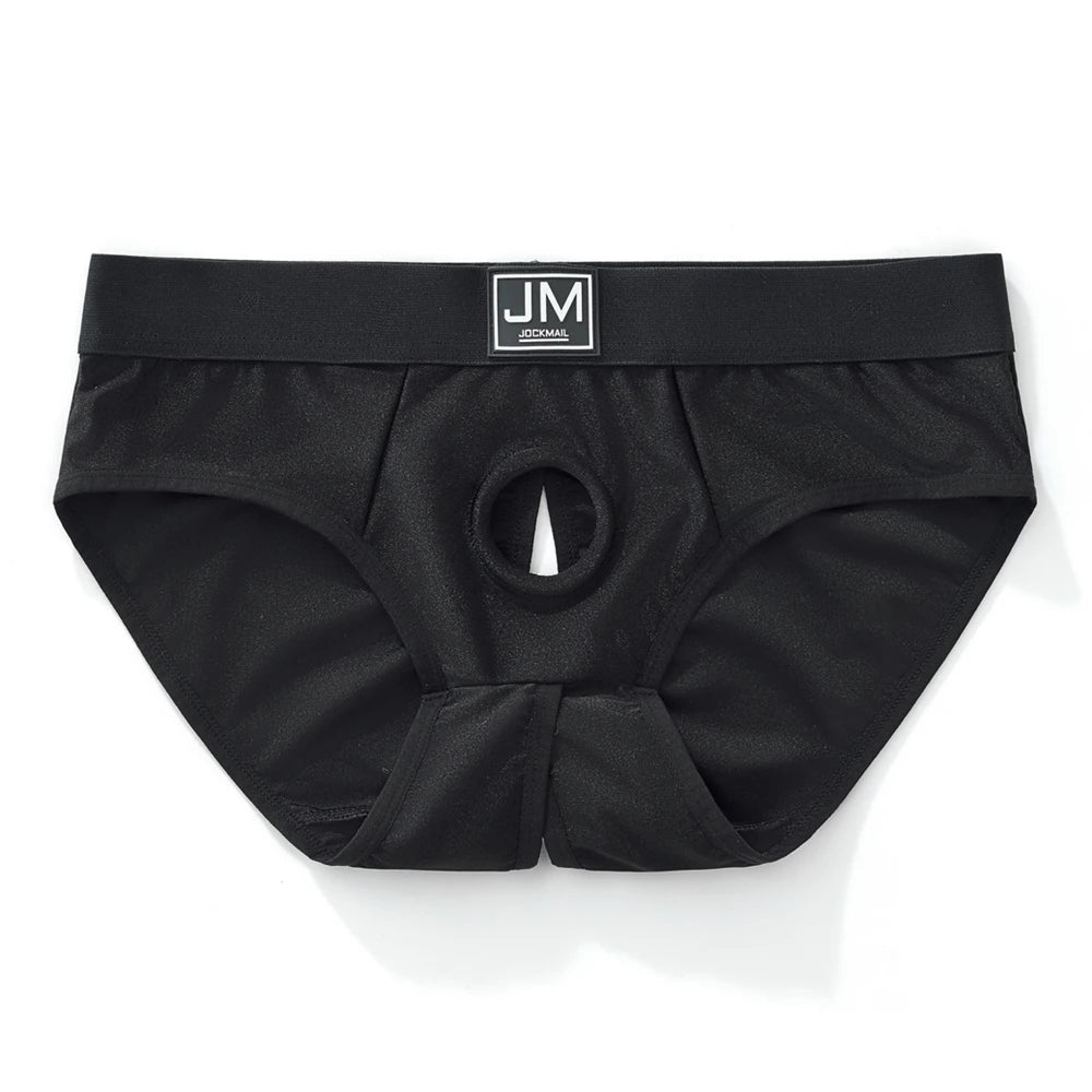 Strapless Hollow-Out Pouch Brief – 3 Colours | S–XL | Nylon & Spandex