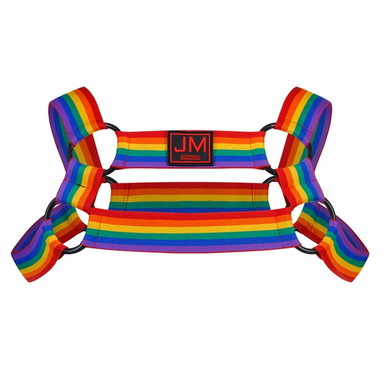 Jockmail Rainbow Body Harness | 2 Styles | One Size