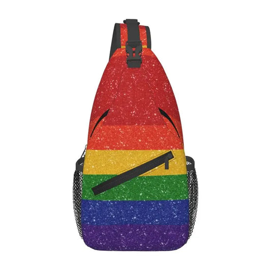 Pride Flag Stripe Sling Bag – Stripes | Crossbody | Polyester