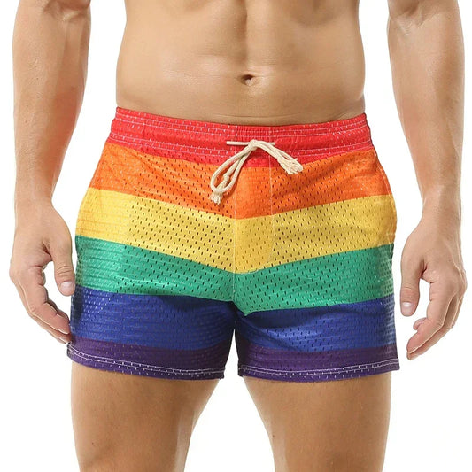 Brave Person Rainbow Mesh Swim Short – Proud Boy | S–XL