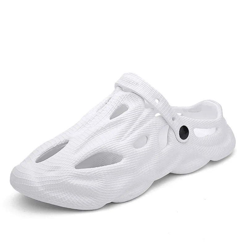 Hollow-Hole EVA Clog Sandals β Black, Khaki, Pink, Grey & White | EU 35β45