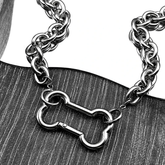 Dog Bone Pendant Necklace – 7 Styles | Stainless Steel | Punk & Goth