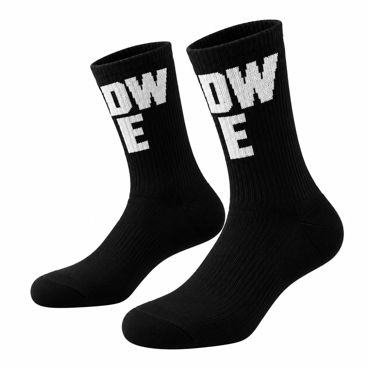 Statement Crew Socks – Black & White | One Size | Cotton & Elastane