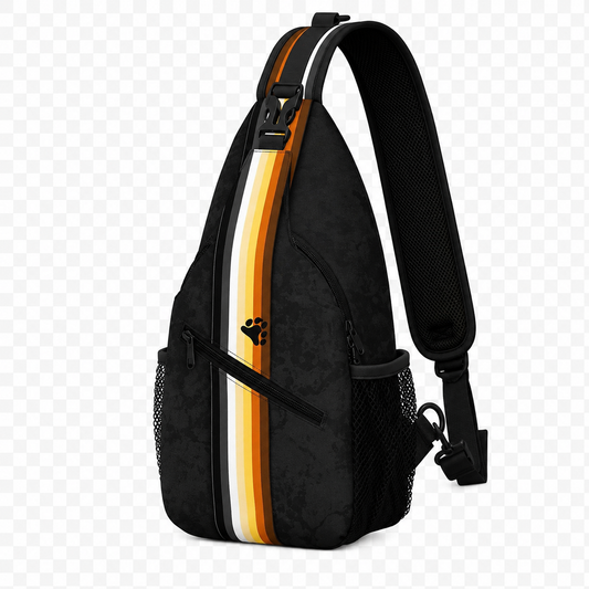 Pride Flag Stripe Sling Bag – Bear Pride 2 Designs | Crossbody | Polyester