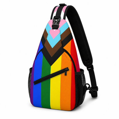 Pride Flag Stripe Sling Bag | Crossbody | Polyester
