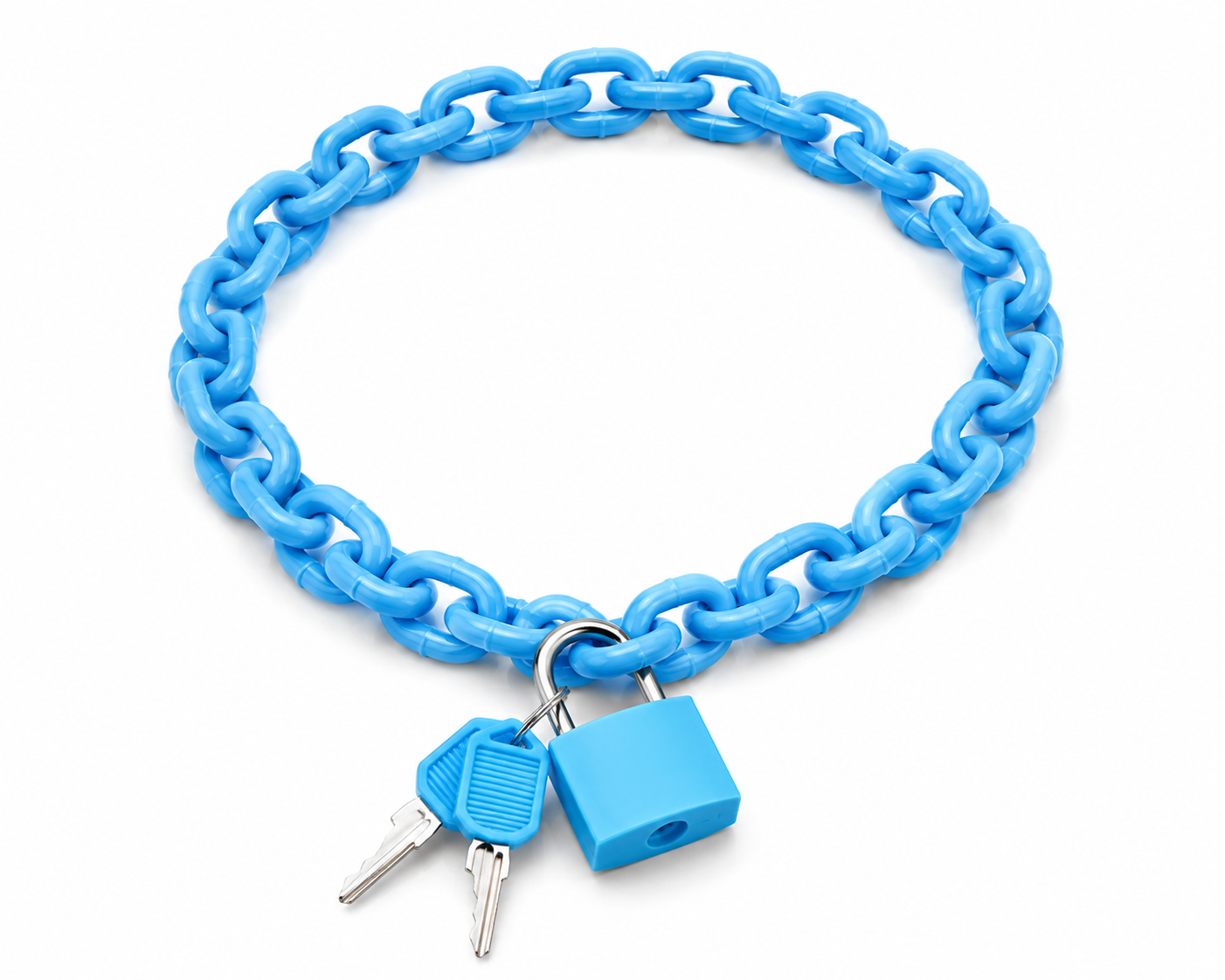 Chunky Acrylic Chain Lock Necklace – 9 Colours | 50cm