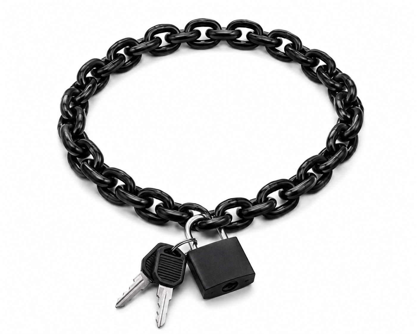 Chunky Acrylic Chain Lock Necklace – 9 Colours | 50cm