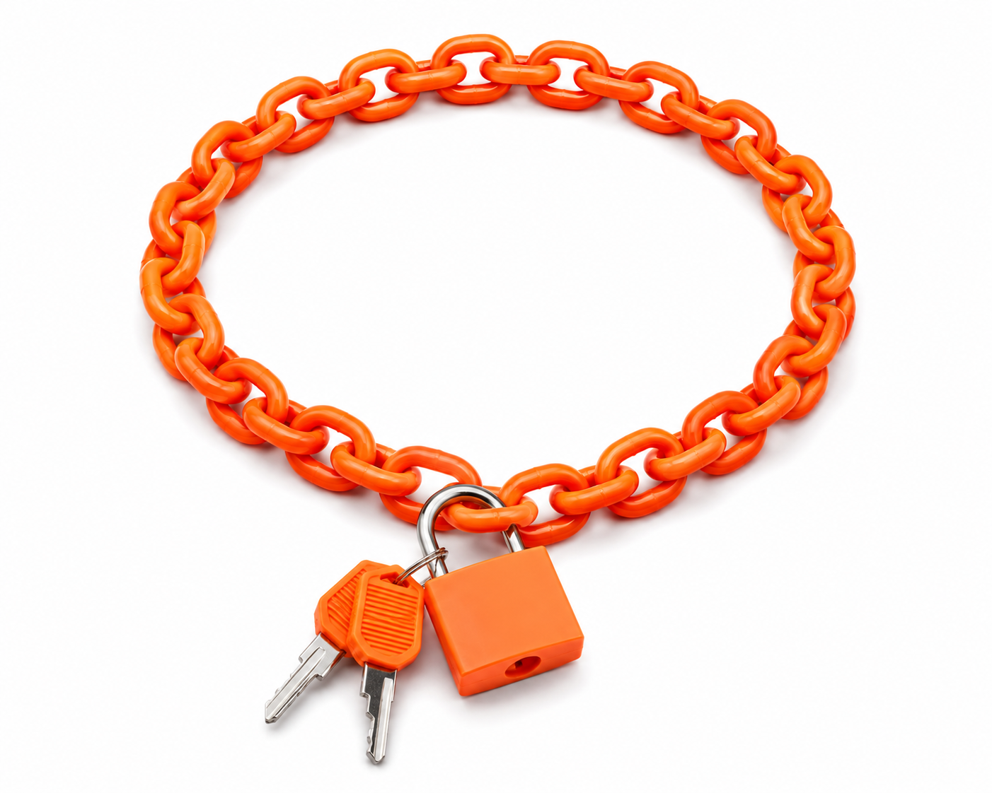 Chunky Acrylic Chain Lock Necklace – 9 Colours | 50cm