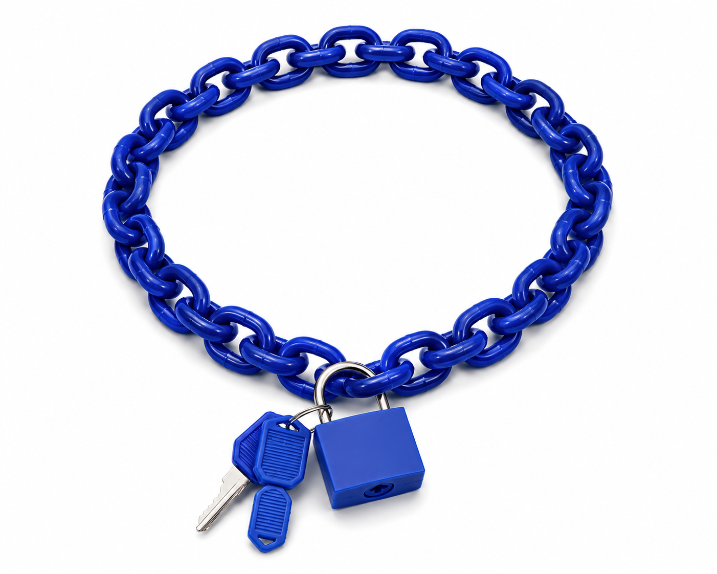 Chunky Acrylic Chain Lock Necklace – 9 Colours | 50cm