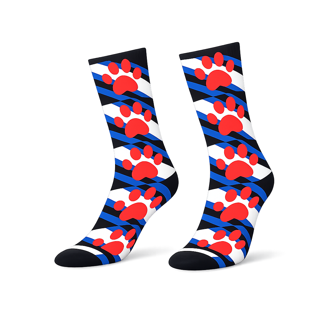 Pride Graphic Crew Socks – Black | One Size | Polyester