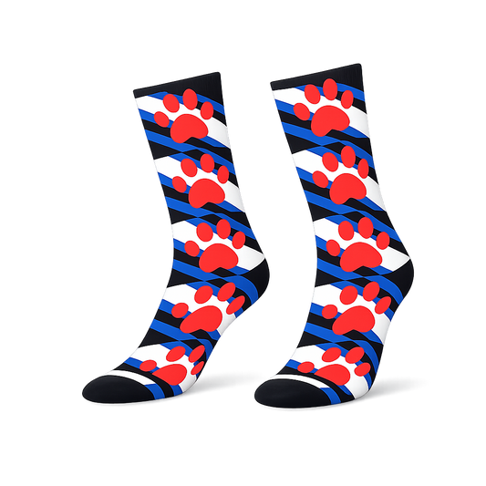 Pride Graphic Crew Socks – Black | One Size | Polyester