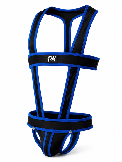 D.M. Hollow Thong Harness with Chest Straps | 5 Colours | M–XXL