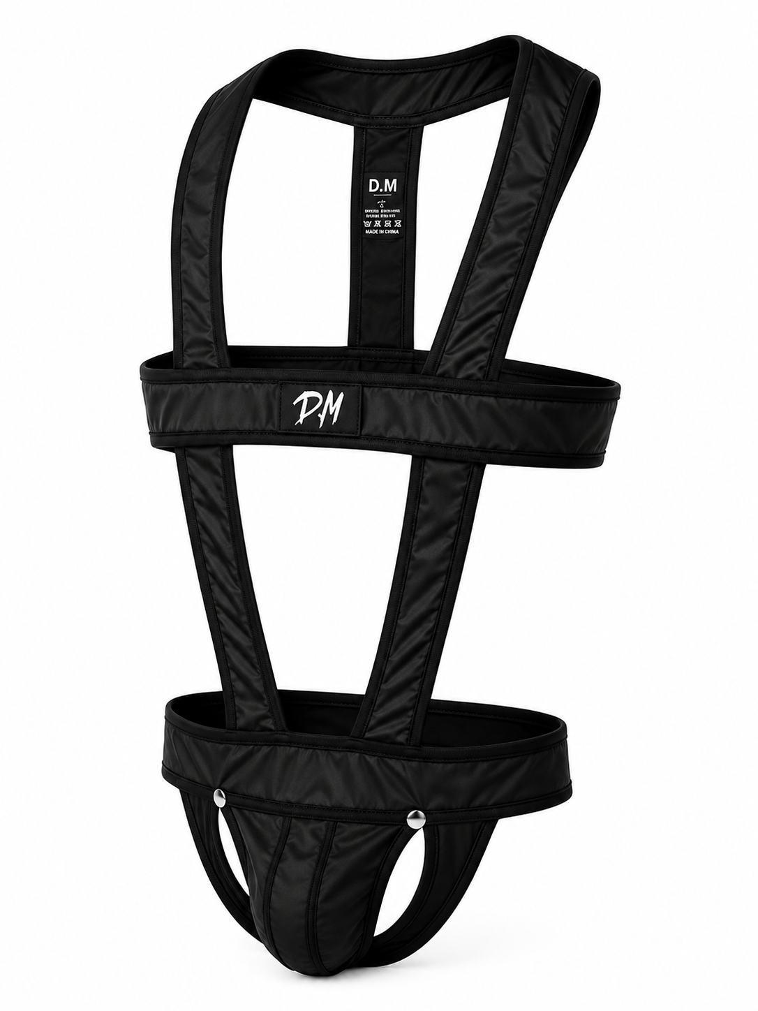 D.M. Hollow Thong Harness with Chest Straps | 5 Colours | M–XXL
