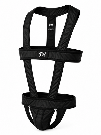 D.M. Hollow Thong Harness with Chest Straps | 5 Colours | M–XXL