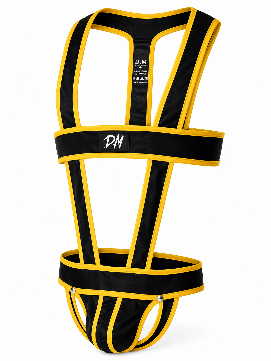 D.M. Hollow Thong Harness with Chest Straps | 5 Colours | M–XXL