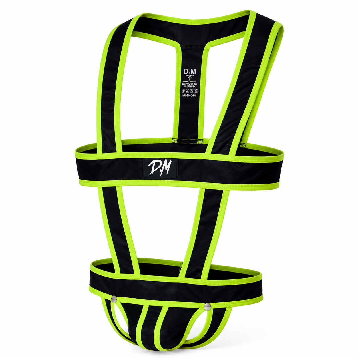 D.M. Hollow Thong Harness with Chest Straps | 5 Colours | M–XXL