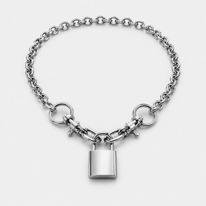Chunky Multi-Layer Lock Chain Necklace – 5 Styles | Copper Alloy | Punk & Vintage