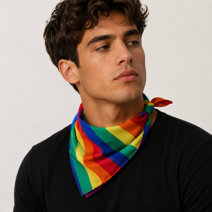 Rainbow Pride Hair Scarf – 4 Options | Yarn | Headband & Turban