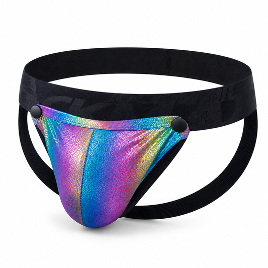 Harness & Jockstrap Set with Removable Pouch – 8 Colours | M–XL | Nylon & Elastane