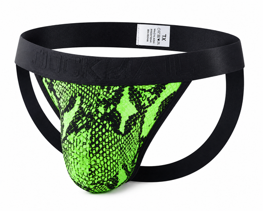 Snakeskin & Leopard Print Jockstrap – 4 Colours | M–2XL | Polyester & Mesh