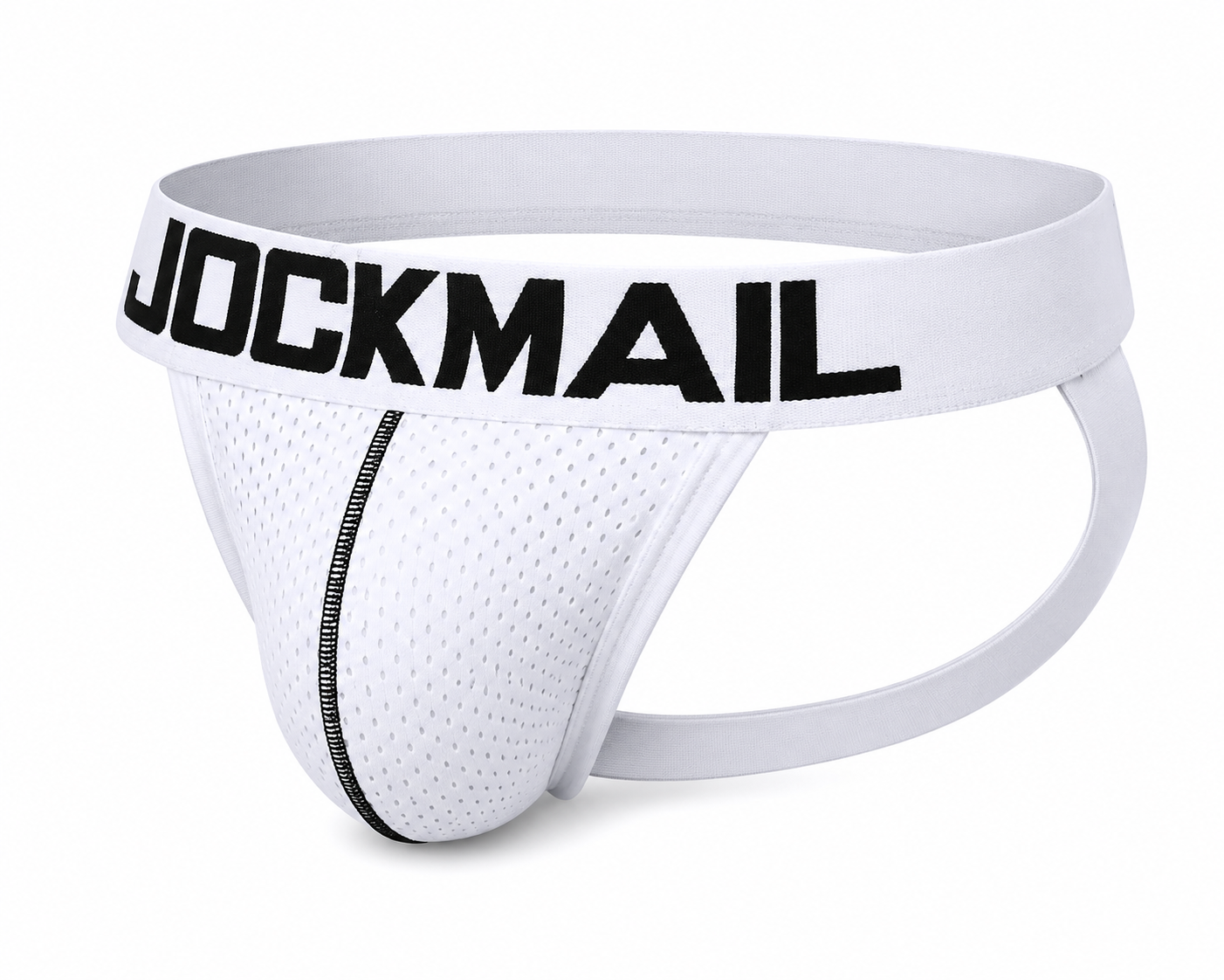 Mesh Jockstrap – Black & White | M–2XL | Nylon & Mesh
