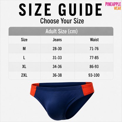 Letter Print Brief – 5 Colours | M–2XL | Polyester & Elastane