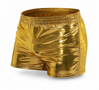 Shiny Faux Leather Shorts – 3 Colours | S–XL | Polyester